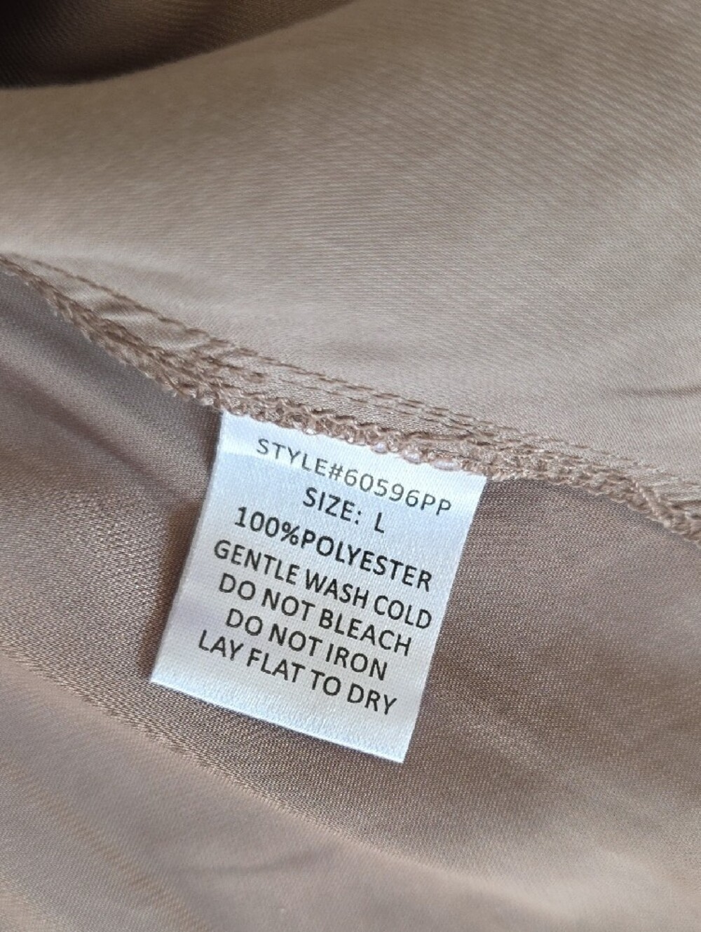 Flowing Long-Sleeve V-Neck Maxi Dress in Dusty Mauve - Picture 9 of 9
